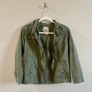 Olive Green Cotton Jacket